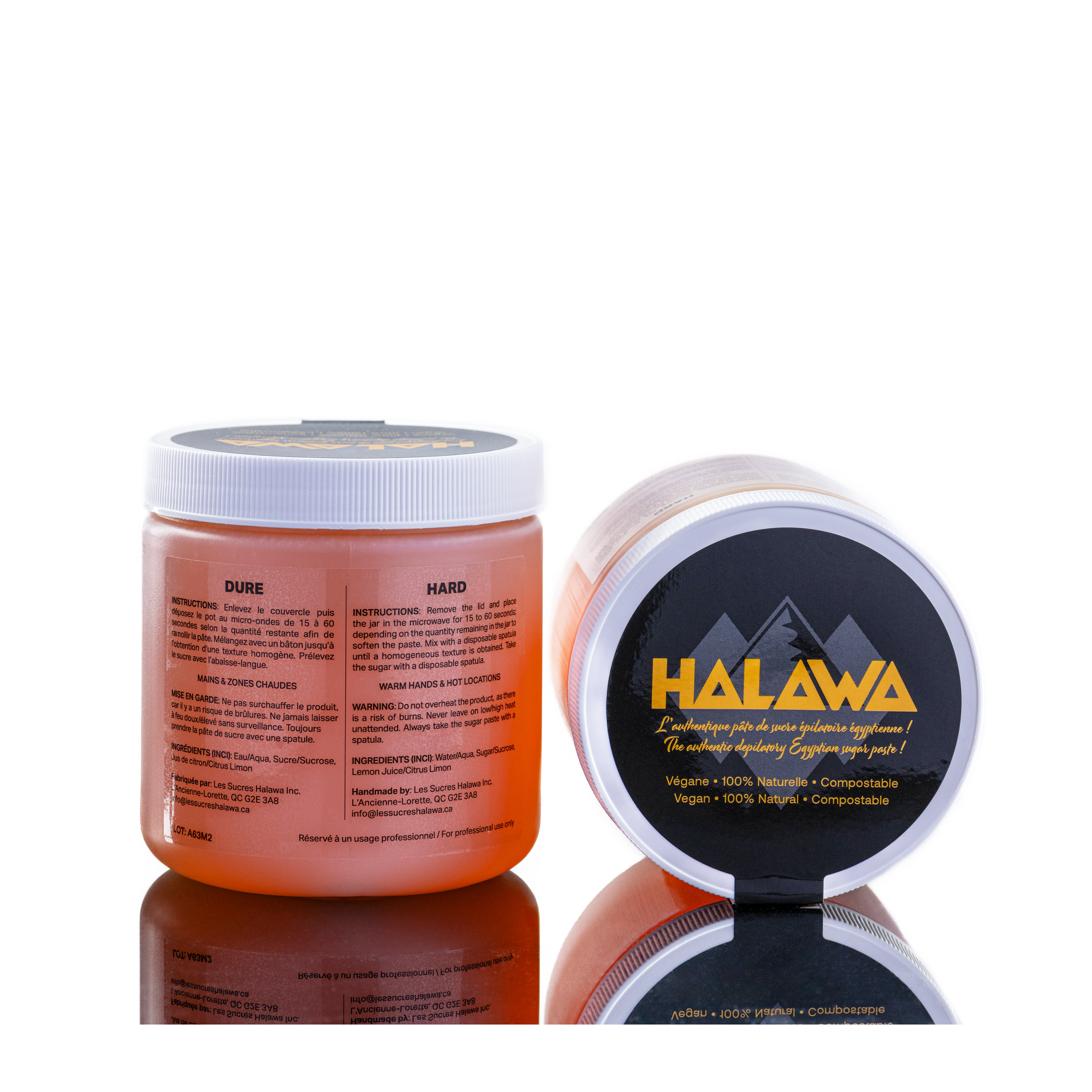 Halawa Hard Sugaring organic natural ingredients hair removal Paste