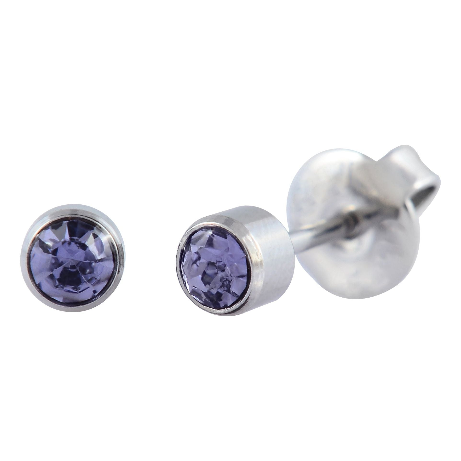 P108 - Surgical Steel Alexandrite (4mm)