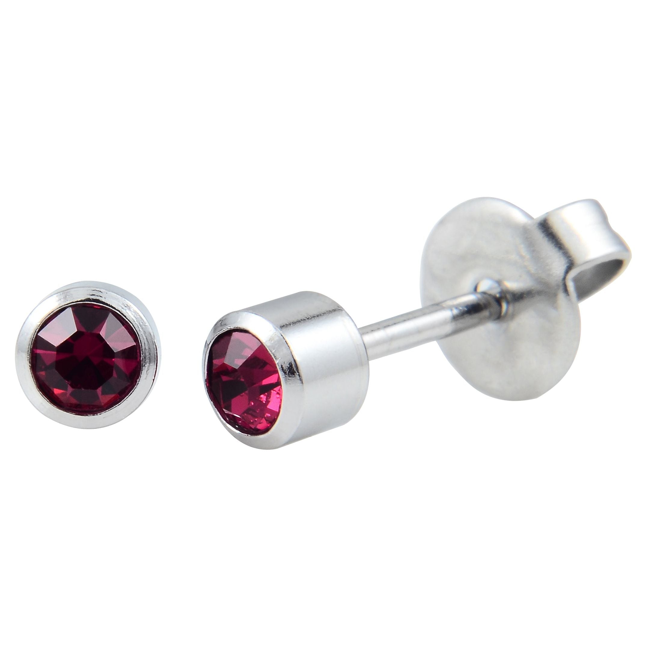 P109 - Rubis en acier chirurgical (4mm)