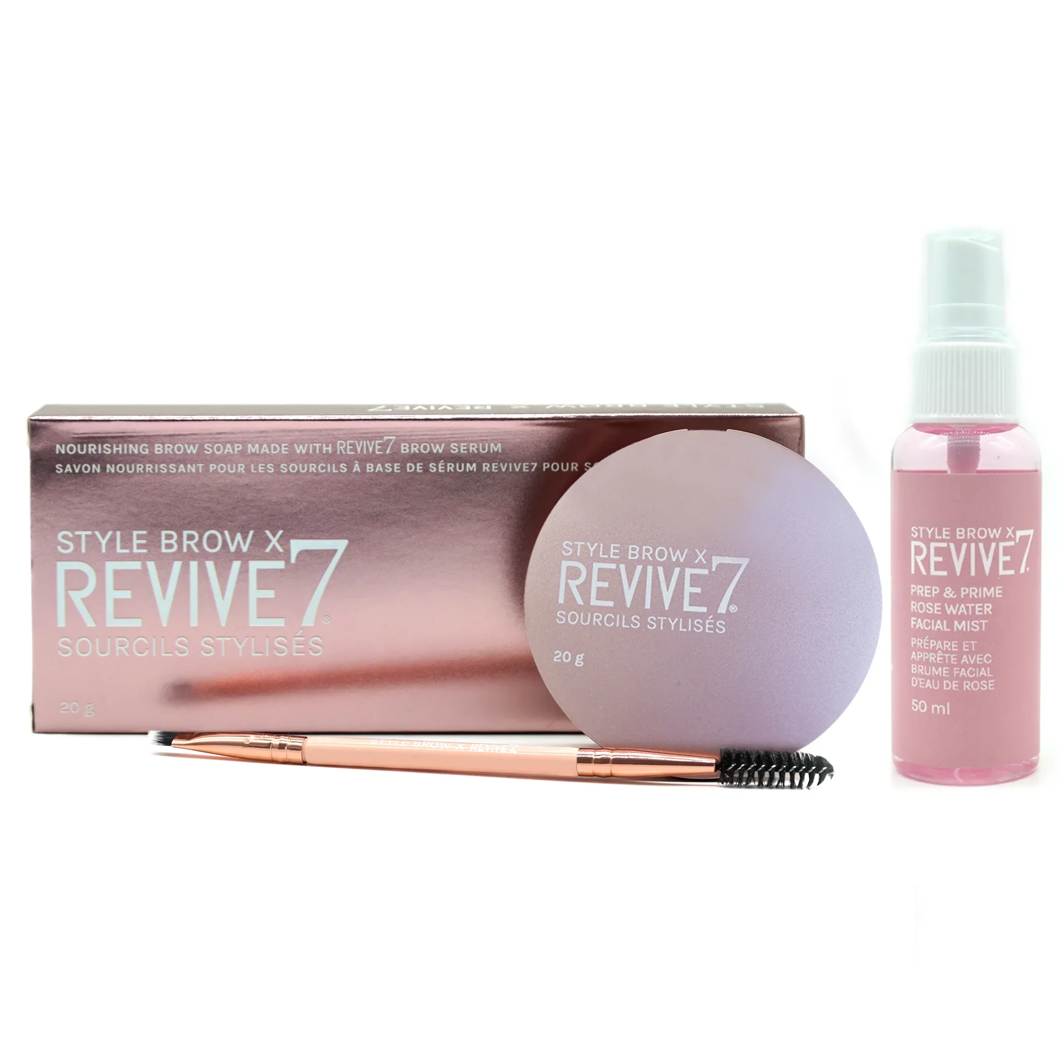 Revive7 Buy 1 Get 1 Free  -Style Brow X & Prime Rose Water Spray 50ml